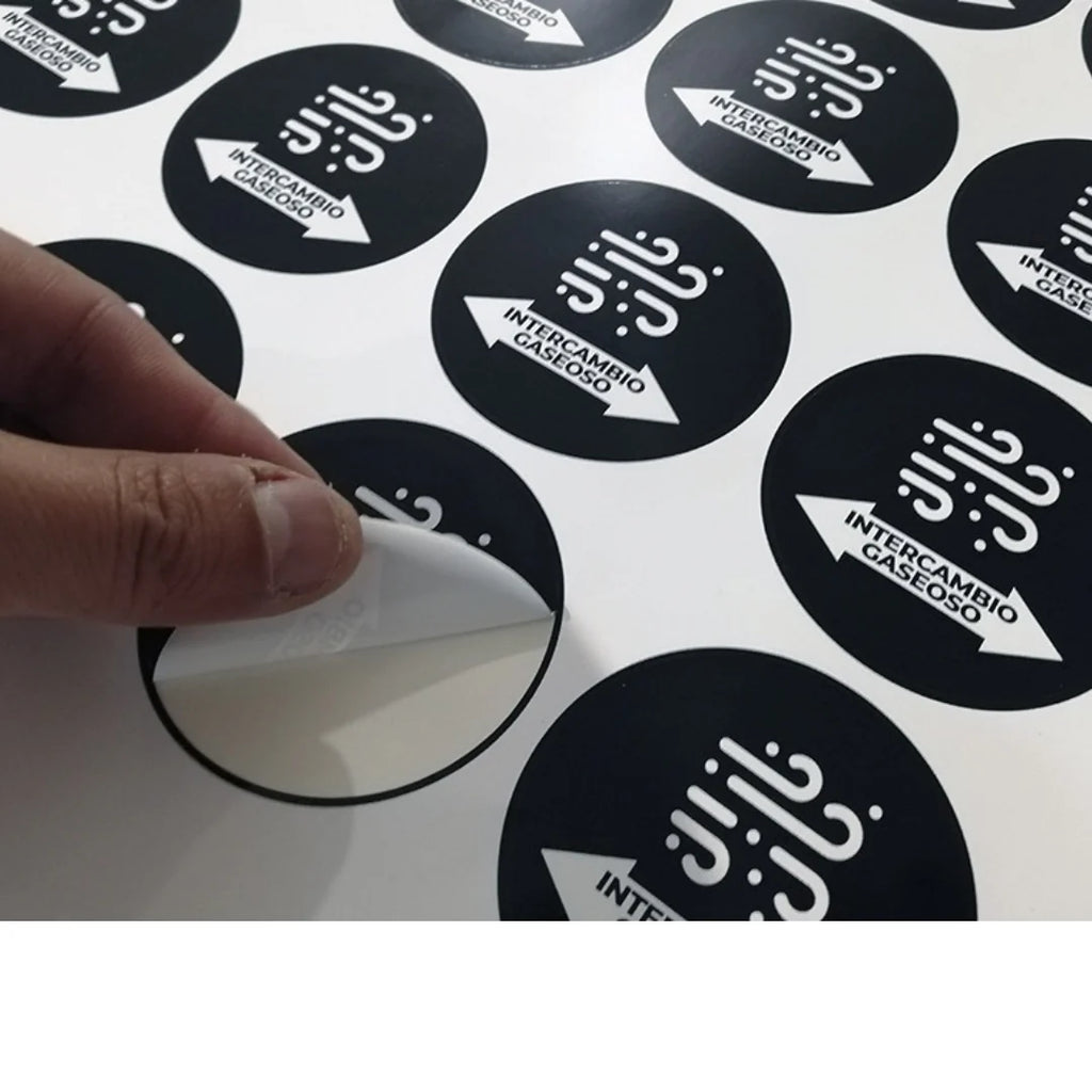 Sticker simétricos y formas waterproof en paños