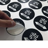 Sticker simétricos y formas waterproof en paños