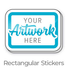 Sticker Restangulares waterproof en paños