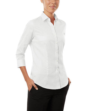 13V527 Van Heusen - Ladies' 3/4 Sleeve Dress Twill Shirt