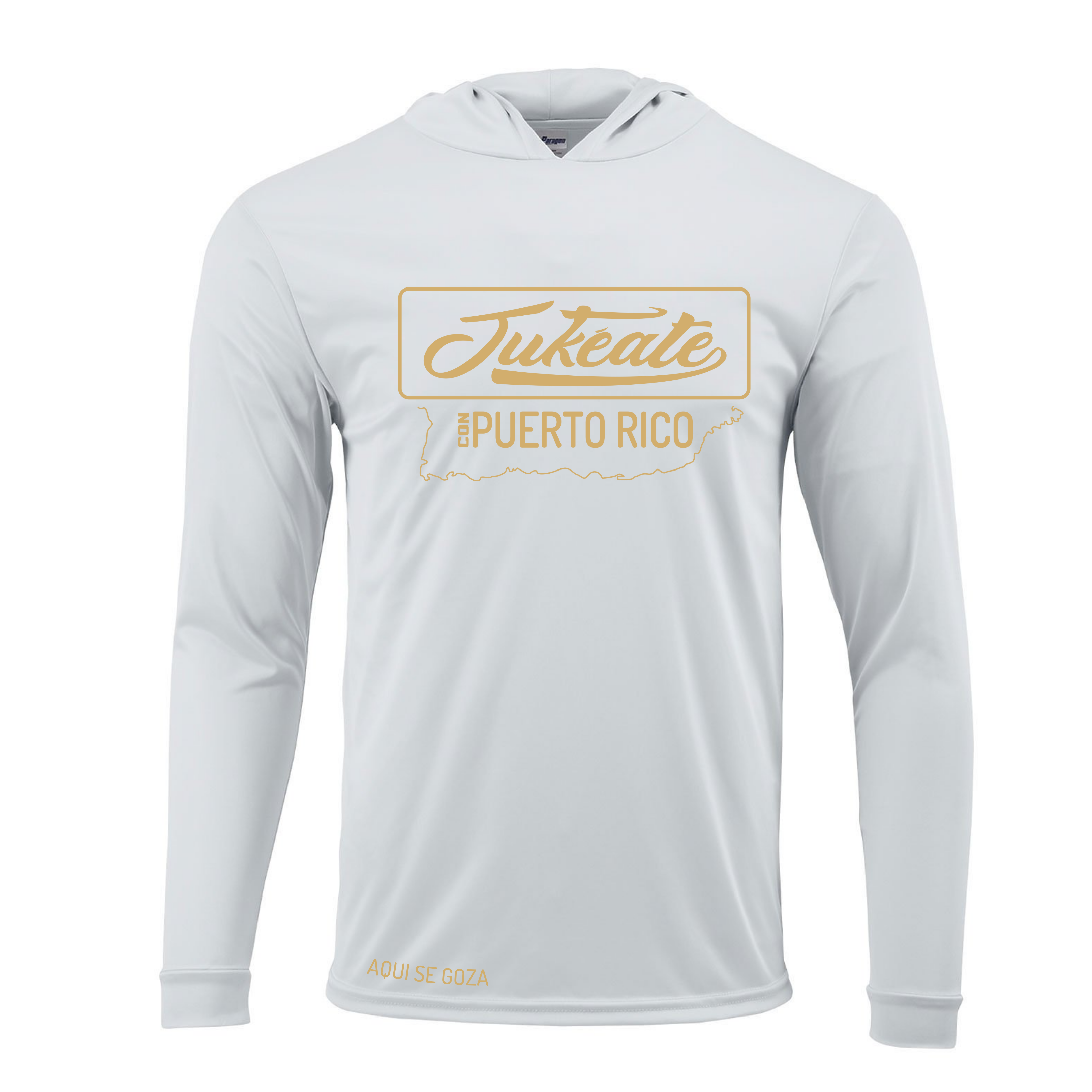 Jukeate Paragon - Bahama Adult Long Sleeve Hooded Performance Tee