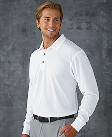 SM0110 PARAGON - Prescott Adult Mini Mesh Long Sleeve Performance Polo