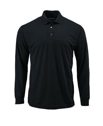 SM0110 PARAGON - Prescott Adult Mini Mesh Long Sleeve Performance Polo