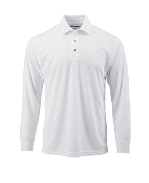 SM0110 PARAGON - Prescott Adult Mini Mesh Long Sleeve Performance Polo