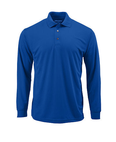 SM0110 PARAGON - Prescott Adult Mini Mesh Long Sleeve Performance Polo